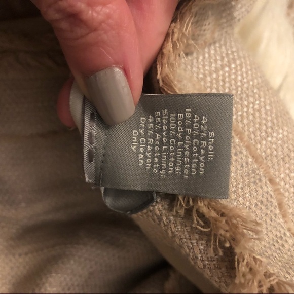 Ann Taylor snap button fringe jacket - Picture 5 of 6